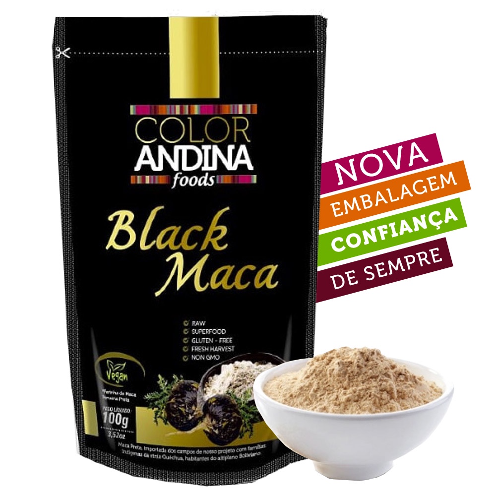 Maca Peruana Black (Preta) Maca, Color Andina Food, 100g | Shopee Brasil