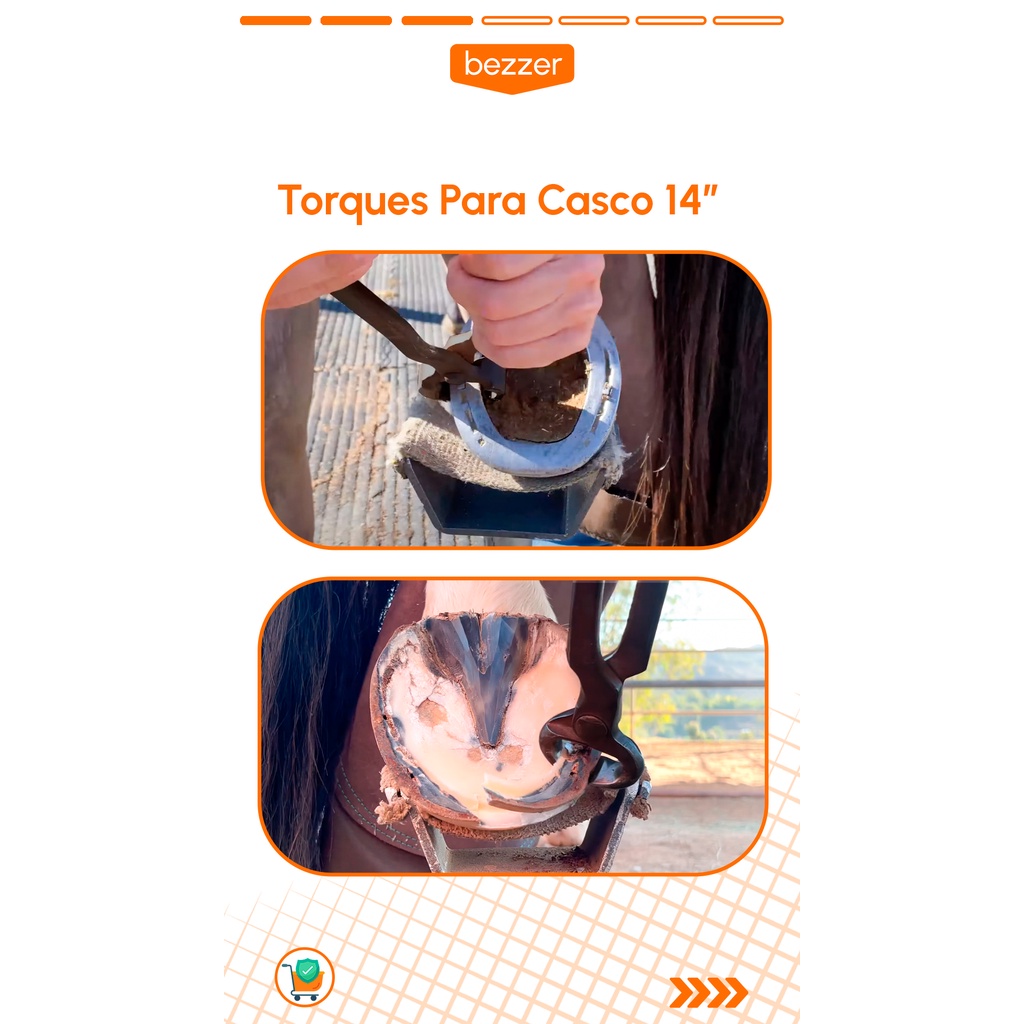 Alicate Turquesa Torquês Ferrador 14” Para Casqueamento e Pregos Ovinos ...