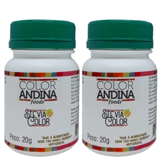 Adoçante Stévia 20g | Color Andina | 100% Natural | 2 Potes