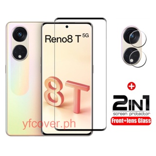 [OPPO Reno 8T 5G Vidro Temperado Para Reno8 T 5G 4G 8T 8 8Z 7 7Z 6 6Z 5 4 3 Pro 5G 4G 2 Em 1 Filme Protetor De Tela De Cobertura Total