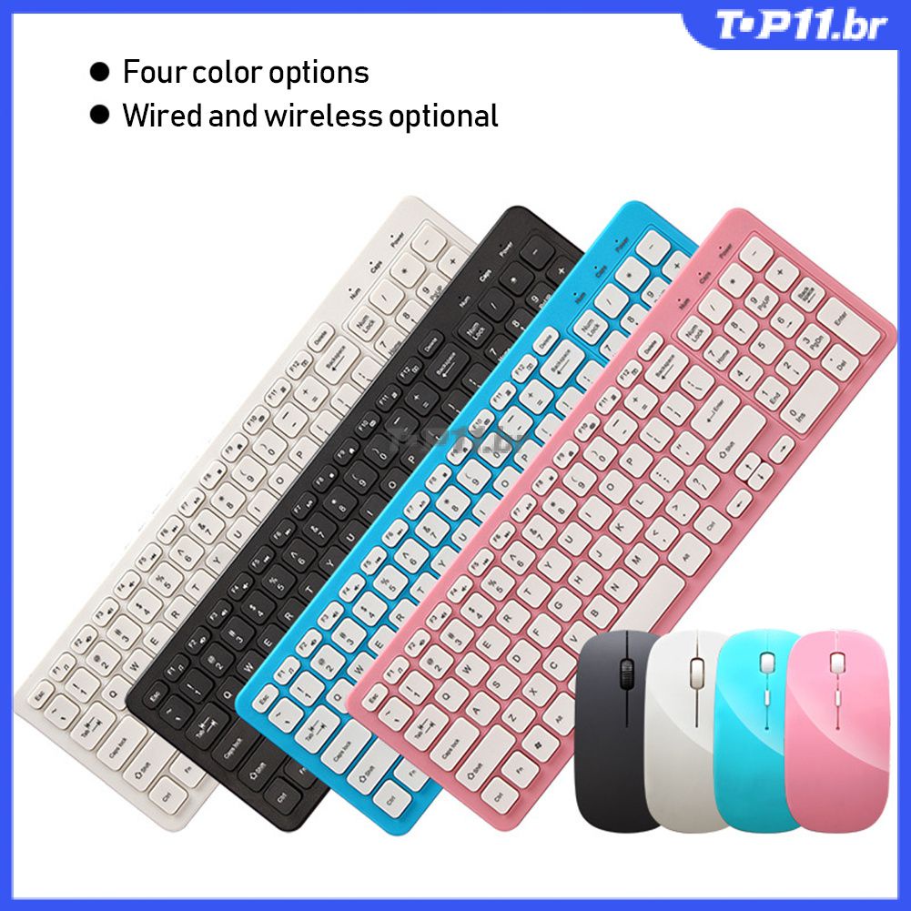 Conjunto De Teclado E Mouse Sem Fio Pk Logitech Para PC Laptop | Shopee ...