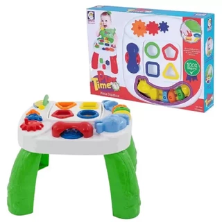 Mesa Infantil Didática de Atividades Play Time Verde Cotiplás
