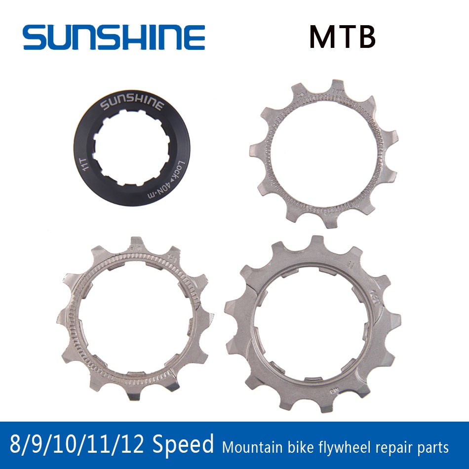 Pignone Ruota Libera Sunshine MTB Per Cassetta HG - 11/12/13 Denti - Anello Di Bloccaggio