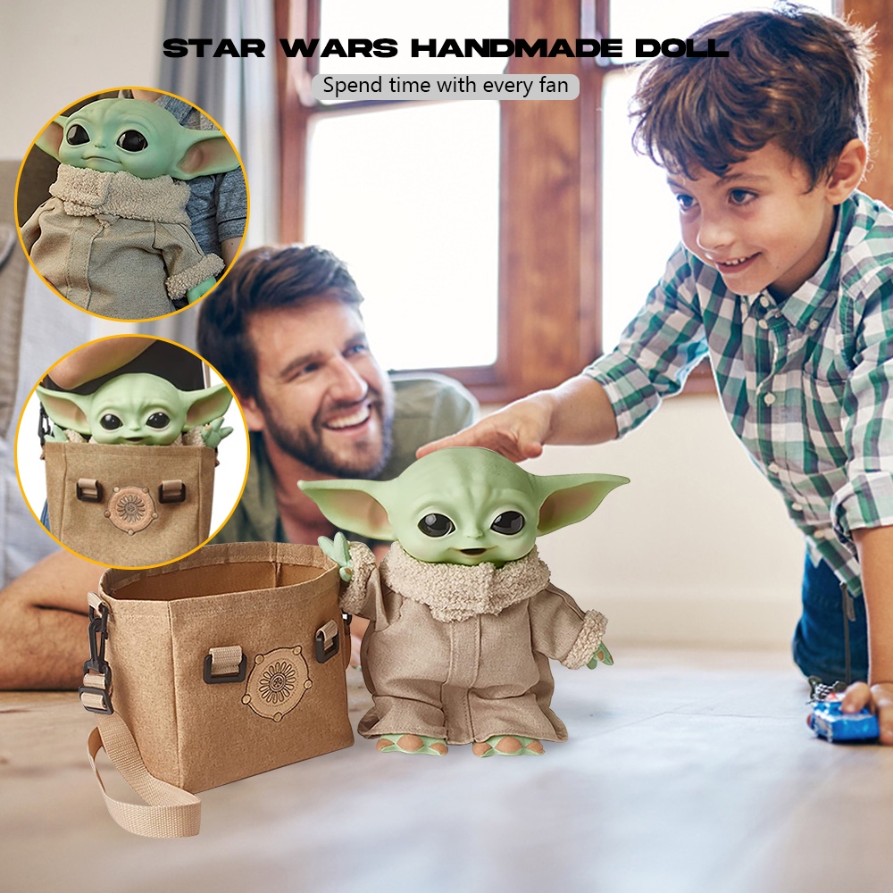 28cm Baby Yoda War Brinquedos De Pelúcia Para Crianças De Guerra De Bebês Sabedoria Estrela Gira Master Kid Stuffed Toy For Kids