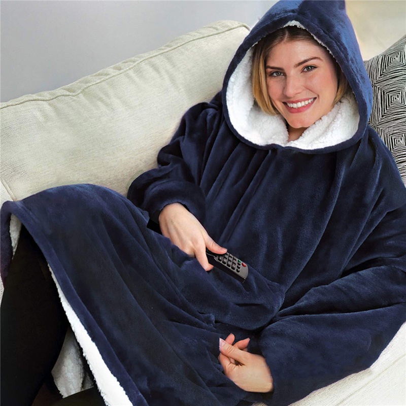 2BR Cobertor Com Mangas Mulher Capuzes De Inverno De Velo De Capuz Quente PP228