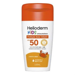 Helioderm Suncare Kids Protetor Solar Facial/Corporal FPS50 C/120ml