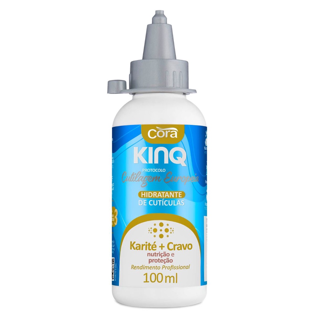 KinQ Hidratante Para Cutículas Karite e Cravo FlipTop 100ML Cora ...