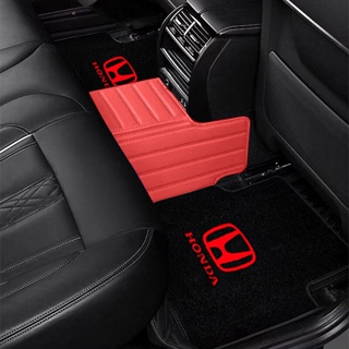 4PCS Tapete Flanela Sem Odor Tapetes Antiderrapantes Para Carros Honda Civic CRV BRV HRV City Jazz Fit Odyssey Jade