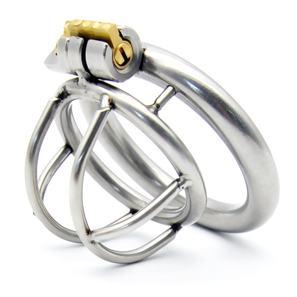 BGT Brinquedo De Contenção De Exercícios Para Pênis Masculino Em Aço Inoxidável Bondage Cock Cage Short Chastity Toy