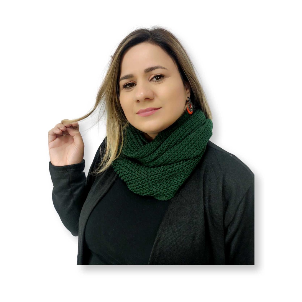 Cachecol Maxi Gola Feminino Tricot Dupla Volta | Shopee Brasil