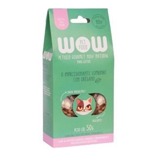 Petisco Para Gatos Wow Gourmet Natural Lombinho e Orégano - 50g