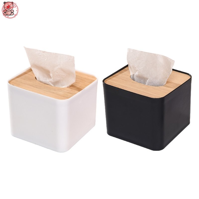 Home Tissue Paper Dispenser White Tissue Box Napkin Containers With