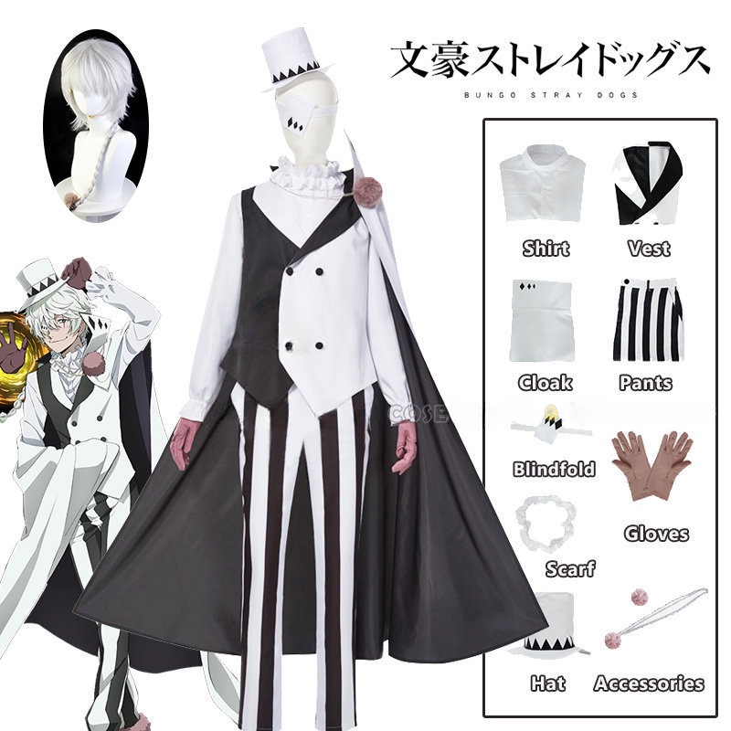 Peluche Nikolai Gogol Di Bungo Stray Dogs 30 Cm In Cotone - Foto 3
