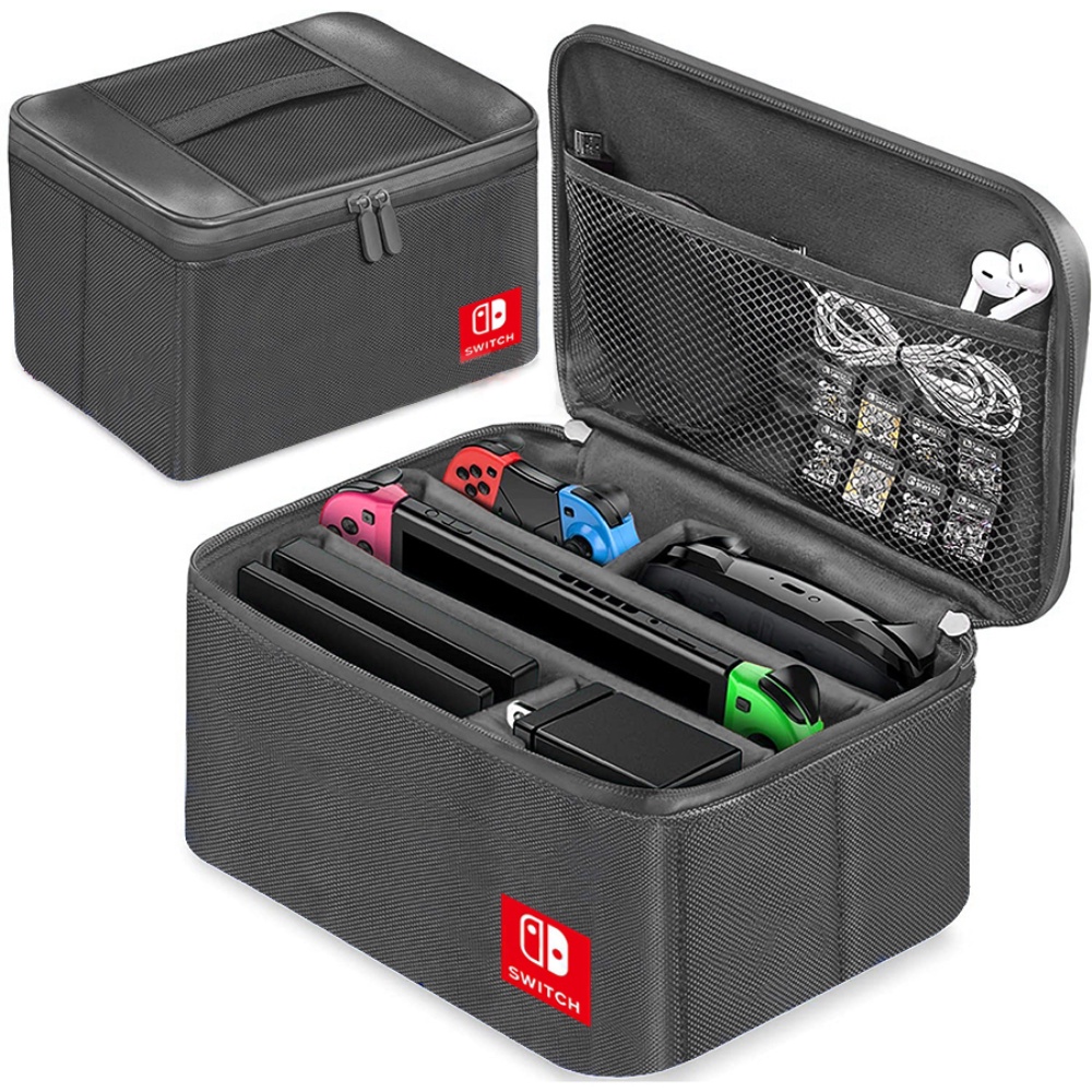 Estojo De Proteção De Transporte Grande Para Nintendo Switch & Oled Console Pro Controller Travel Storage Bag Acessórios De Jogos NS