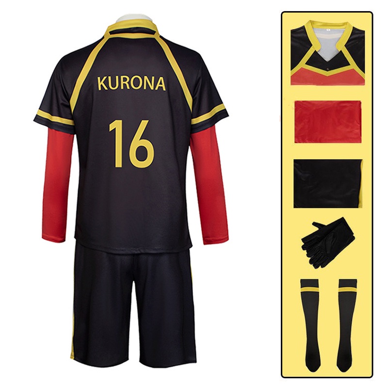 Anime Blue Lock Bastardo Munchen Cosplay Traje Yoichi Isagi Vermelho ...