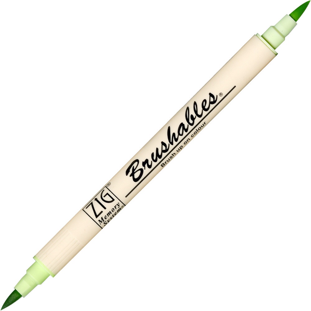 Kuretake ZIG Brushables - Set Pennarelli Bicolore Con Doppia Punta - Colori Bright - 2
