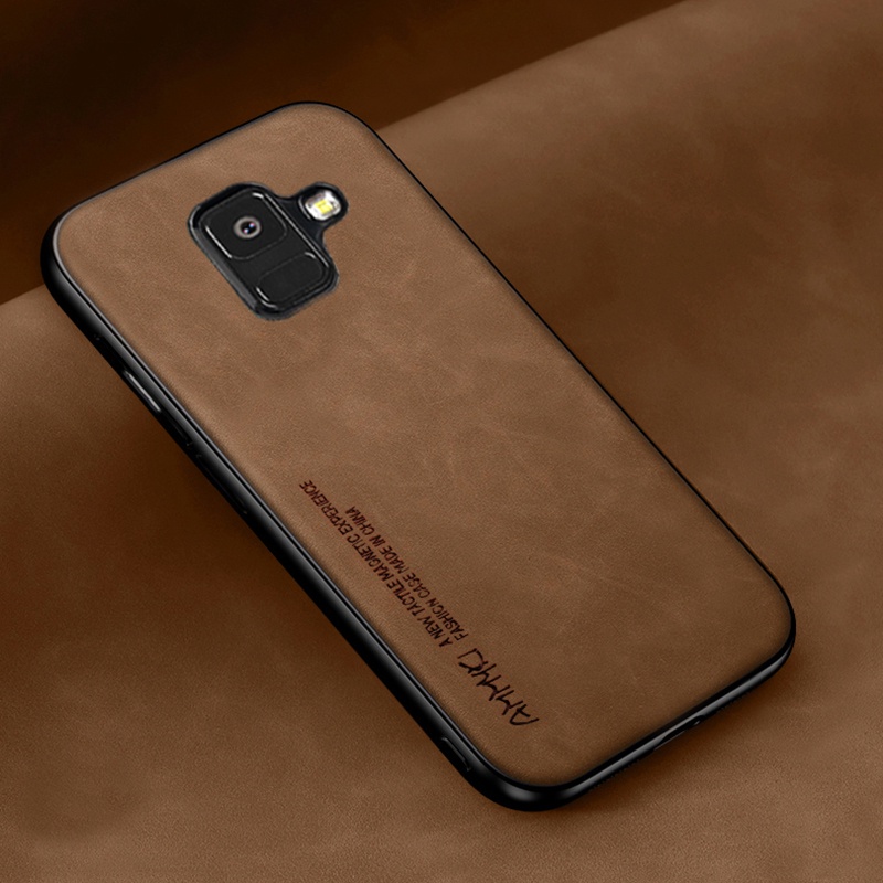 Capa De Silicone TPU Macia Para Samsung J8 A6 2018 Plus J810 J810F A530 Couro A8 2018 A730