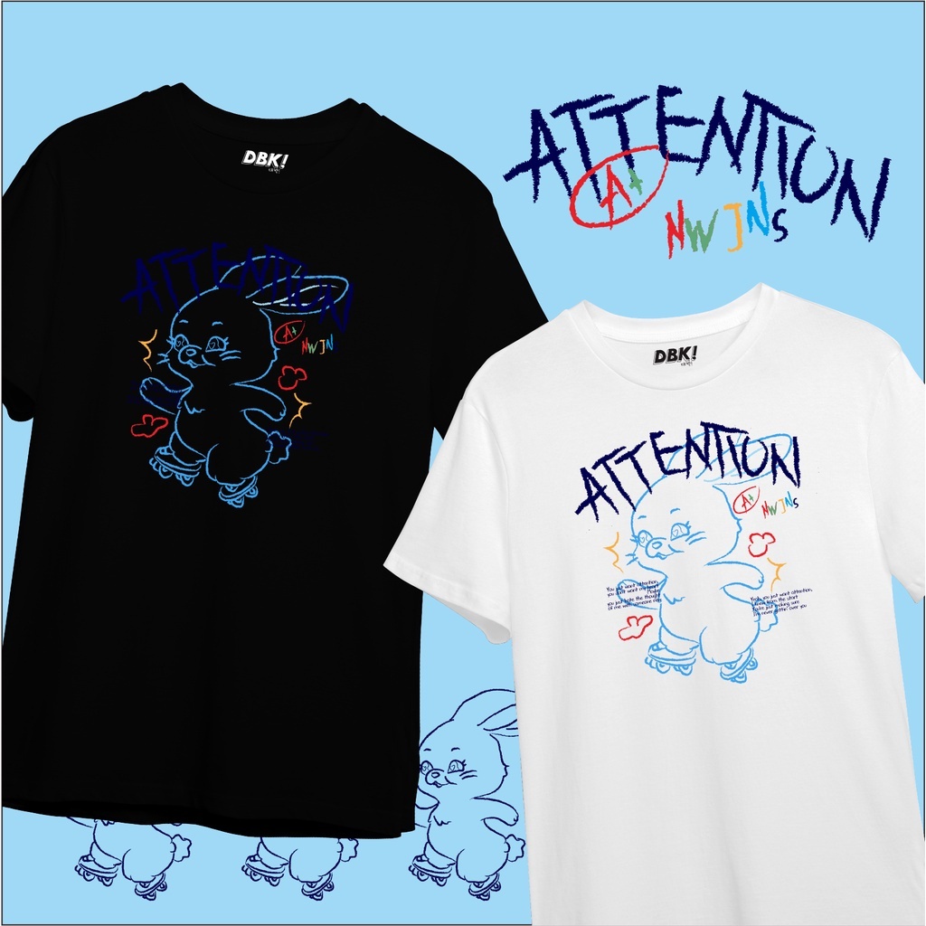 Camiseta Kpop New Jeans Atenção Impressão DTF