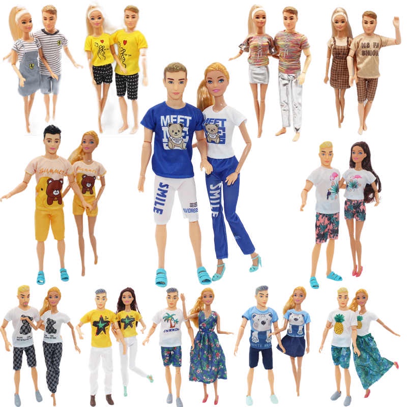 30cm Ken e Barbie Dolls Grávida com Barrigas Grandes, Família de 6 Set,  Finja Jogar Brinquedos das Meninas