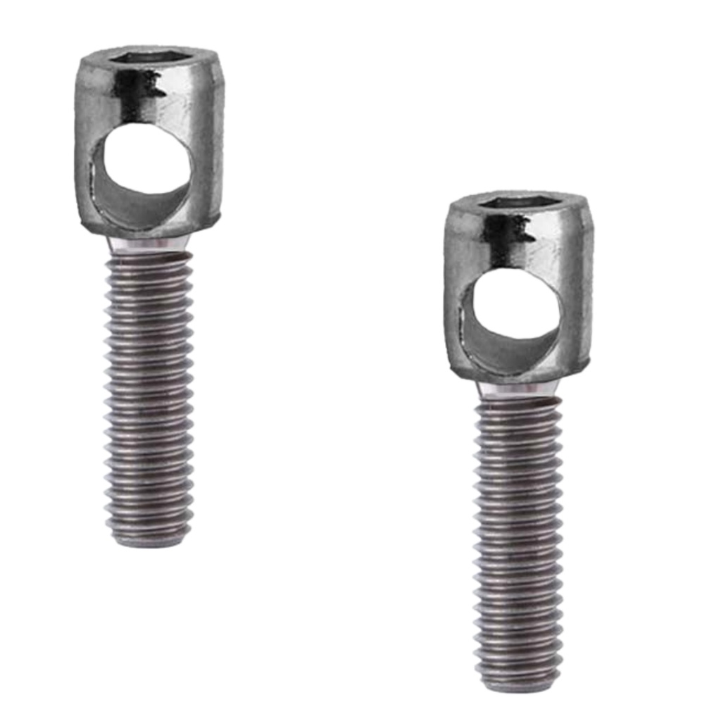 Fixador De Sapata De Freio Pivo V- Brake Bike 2 Unidades Caiçara Low Bike Acessórios Barra Forte Barra Circular Ceco Aro 20 Aro 26 Parafuso Cabeça Sextavada Pronta Entrega Envio Rápido Brasil