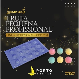 Forma 03 Partes P/ Chocolate Trufa Pequena Pro Porto Formas 200
