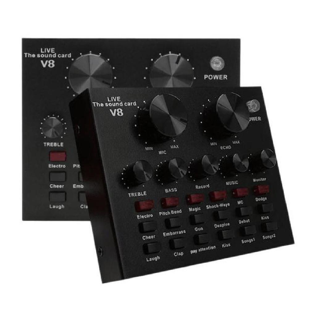 Smart Conjunto Interface V8 Mesa de Som Podcast e Lives Linha Premium