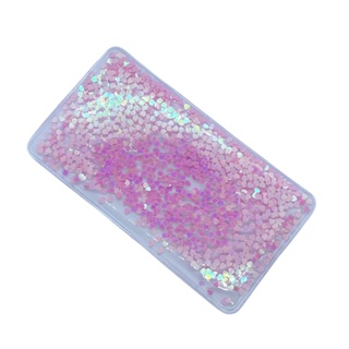 Combo Plásticos Selados Para Laço Piscina Com Corações Rosa Claro (12.8x7cm) - 5 unidades
