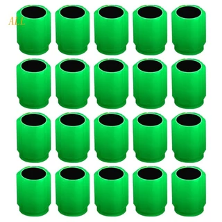 Todos Os 20Pcs Brilhando Tampas Válvulas Fluorescentes Universais Escuras Para Pneus