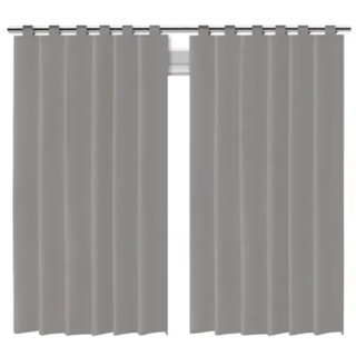 Cortina Corta Luz Blackout Em Pvc Cinza Com Alça 2,00x1,40