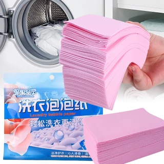 30Pcs/Pack Forte Descontaminação Pastilhas De Lavanderia/Poderosa Limpeza De Roupa Papel Detergente Para De Folhas
