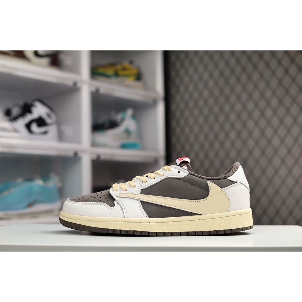 Nike Air Jordan1 Low aj1 Fragment Design x Travis Scott x TS Hiroshi Fujiwara Joint Lightning White Barb Chicago Tênis de basquete masculino e feminino