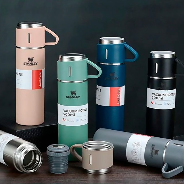 Garrafa Stanley 500ml com xicara Shopee Brasil