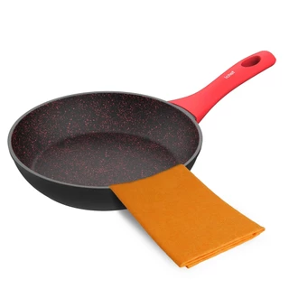 Panela Ichef Home Sauté Petit Vermelha 20cm e Toalhas de Limpeza Wow Towel