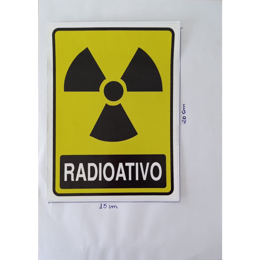 Adesivo autocolante radioativo | Shopee Brasil