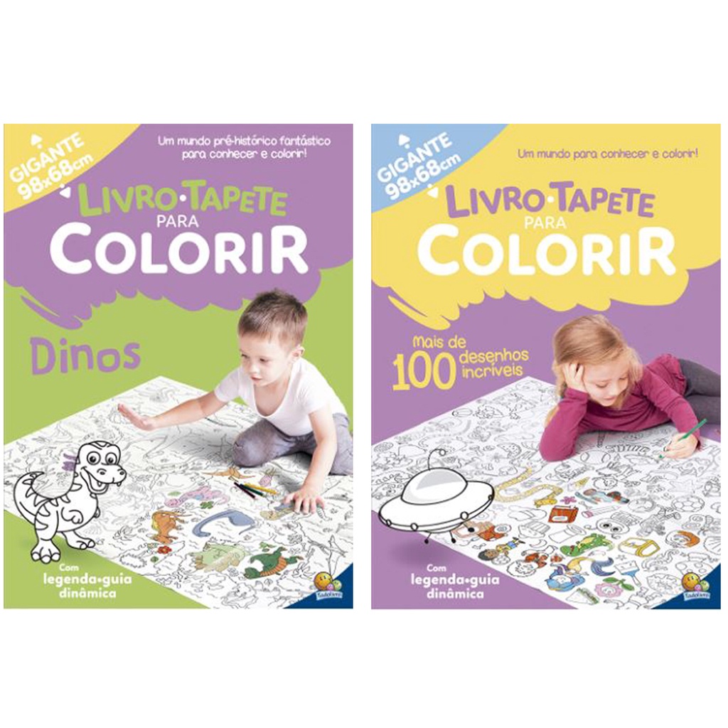 Livro-Tapete para Colorir: Mais de 100 Desenhos Incríveis