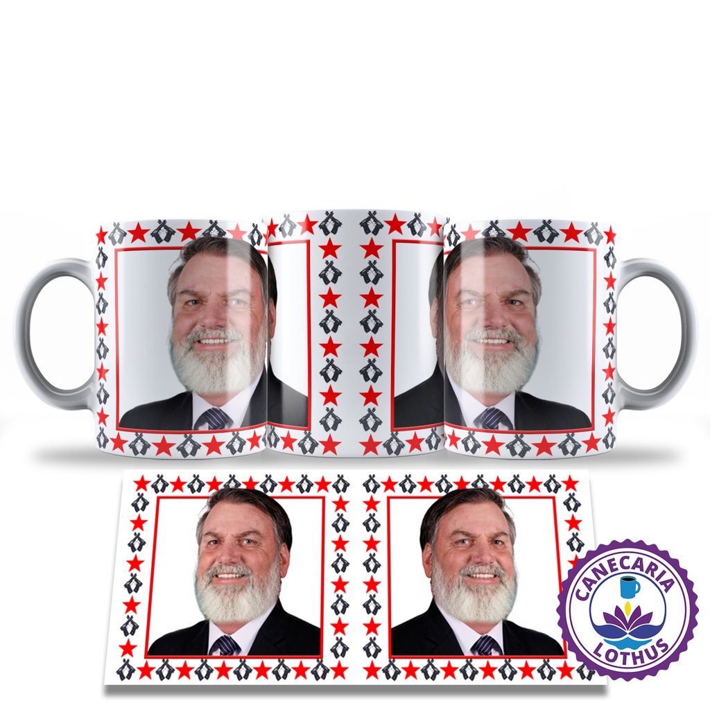 Caneca Porcelana Personalizada Bolsolula - Bolsonaro e Lula