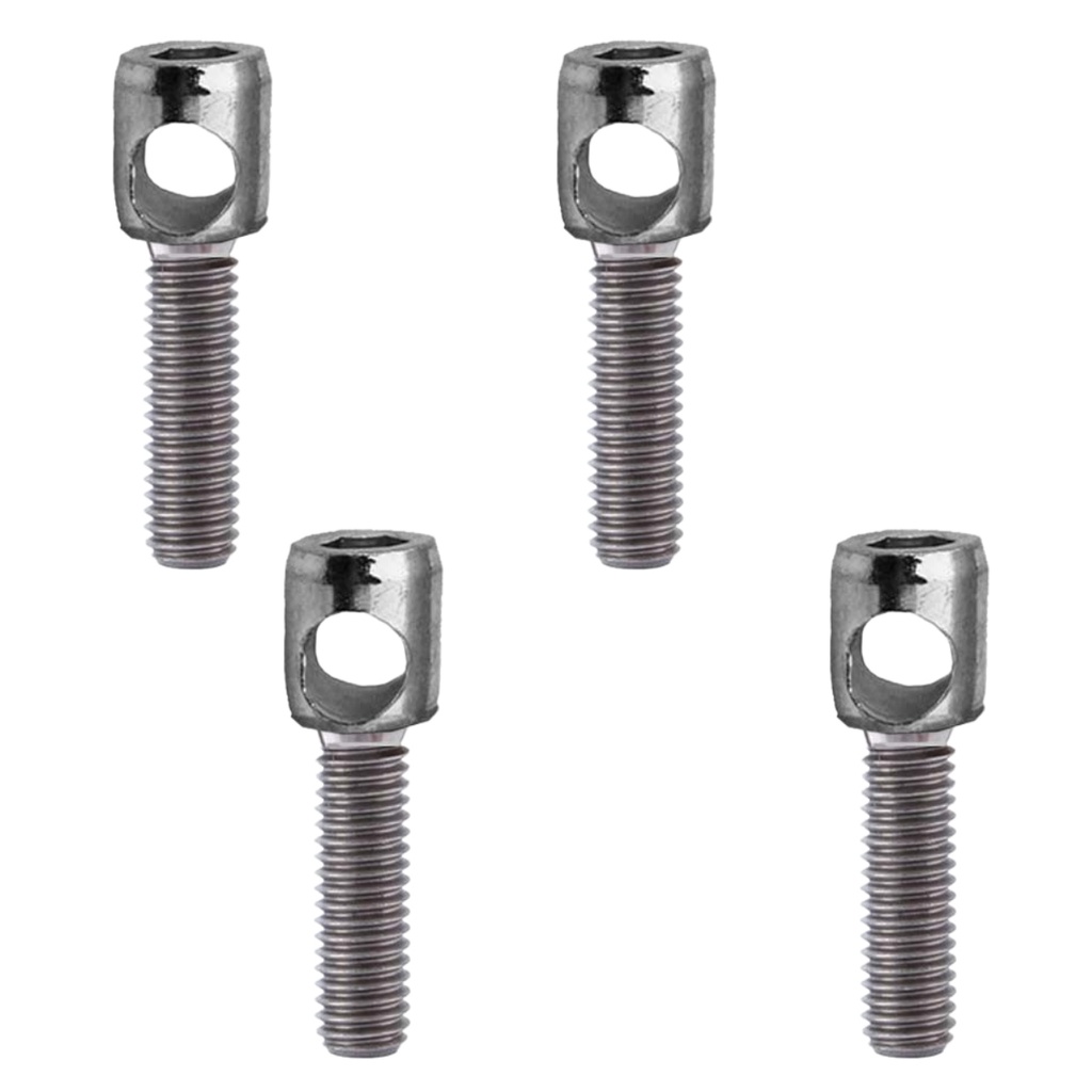 Fixador De Sapata De Freio Pivo V- Brake Bike 4 Unidades Caiçara Low Bike Acessórios Barra Forte Barra Circular Ceco Aro 20 Aro 26 Parafuso Cabeça Sextavada Envio Imediato Pronta Entrega Brasil