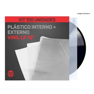 Plastico Vinil Lp 100 - 50 Externos 0.15 + 50 Interno em Oferta na Shopee