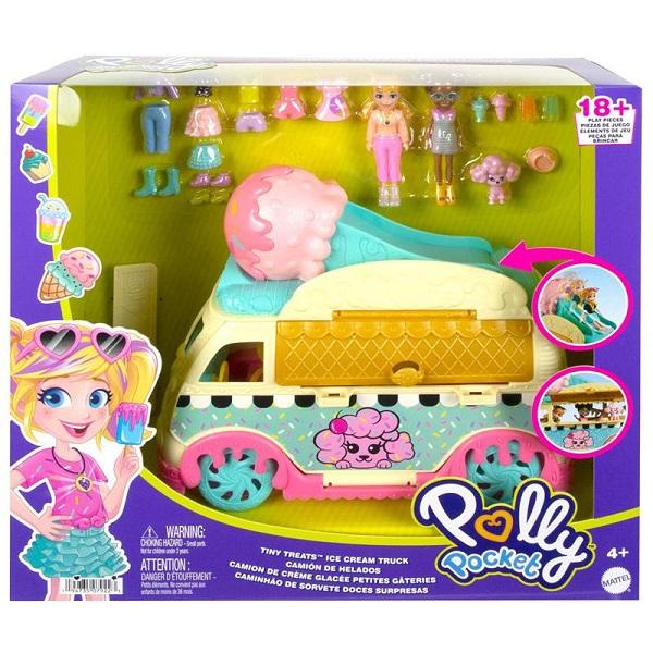 Boneca Polly Pocket Conjunto de Brinquedo Mundo Surpresas Sorvete HFR00  Mattel - 22 cm - Shopping do Sicredi