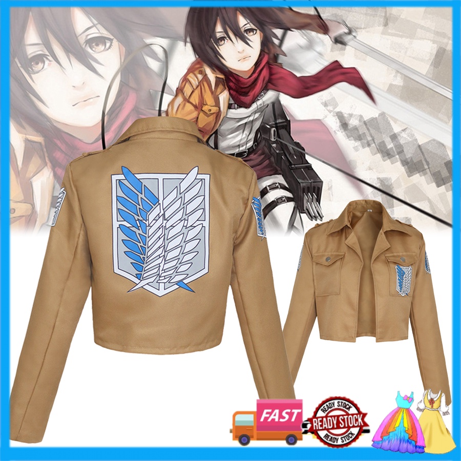 Jaqueta jeans de botão Attack on Titan Shingeki no Kyojin Legion Cosplay  Wings of Freedom Casacos com capuz, Perguntas frequentes, 3XL em Promoção é  no Buscapé