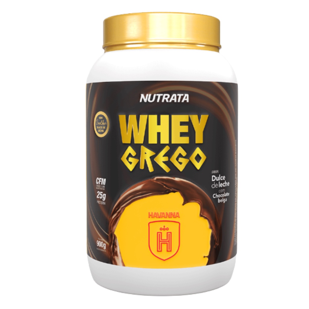 Whey Grego Nutrata Havanna Dulce De Leche C/ Chocolate Belga 900g