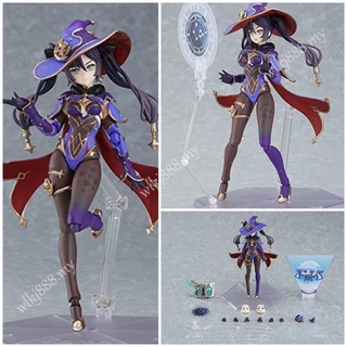 Figma Genshin Impact Mona 548 Mudança De Face Articulado Ação Figura Modelo Bonecos