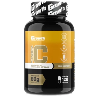Vitamina C 120 Cápsulas Growth Supplements
