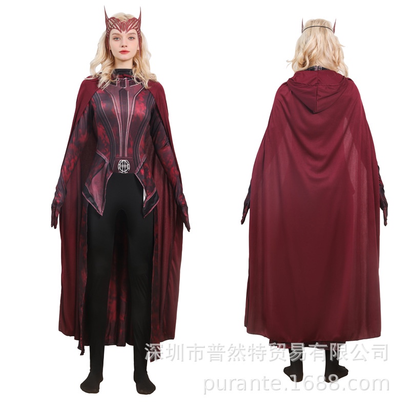 Cosplay Wanda Maximoff Scarlet Witch  Scarlet Witch Halloween Costumes -  Female - Aliexpress