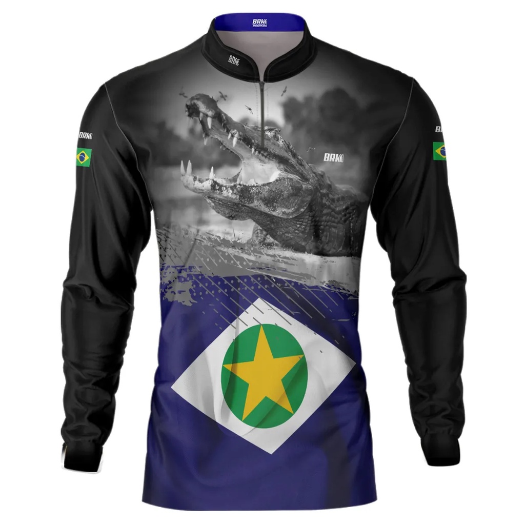 Brk Fishing - Camiseta Brasil Patriota Brasil Acima de Tudo Preta