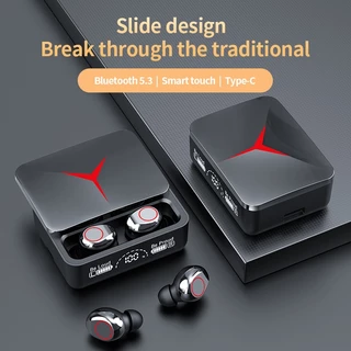 Fone De Ouvido Sem Fio Foen M90 Bluetooth 5.3 TWS Hifi Stereo À Prova D'água Com Microfone
