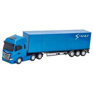 Caminhao iveco bau de brinquedo para menino cabine removivel