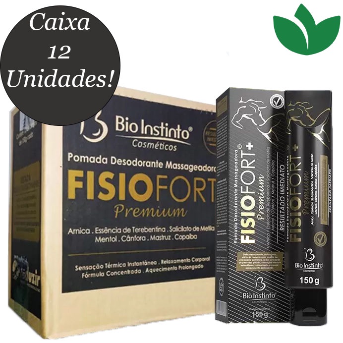 Caixa Pomada Fisiofort Premium G Unidades Bio Instinto Shopee Brasil