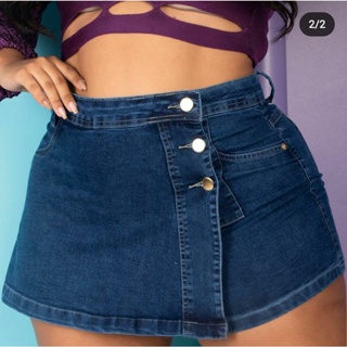 Mulheres Verão Sexy Saia Jeans Cintura Alta Magro Splice, 50% OFF