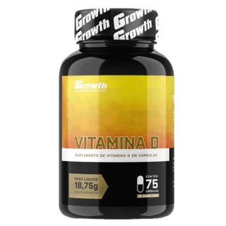 Vitamina D 75 Cápsulas Growth Supplements